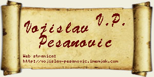 Vojislav Pešanović vizit kartica